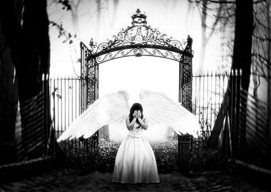 Angel at the Pearly Gates