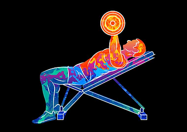 Abstract man training