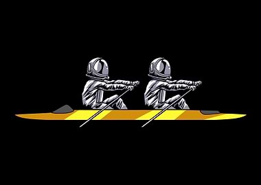 Rowing Rower Astronaut