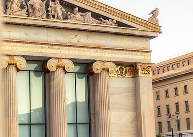 Pillars Library of Greece