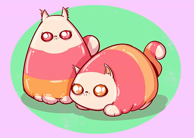 Candy Corn Cats