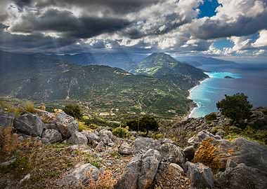 Mountains in Greek Island