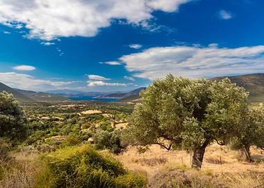 Travel to a Greek island