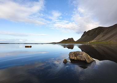 Stokksnes Beach Reflection