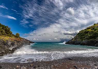 Paradise bay Greece view