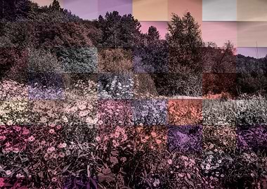 Riverside landscape pastel