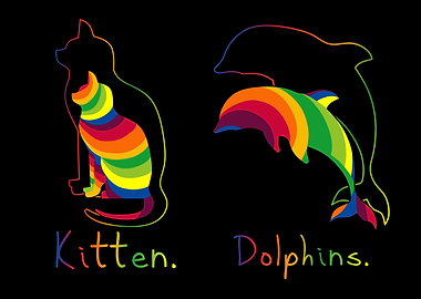 animal icon rainbow
