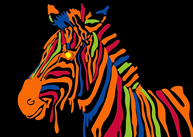 zebra popart color