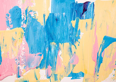 Flat lay acrylic paint