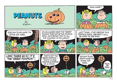 Pumpkin On A Stick Comic