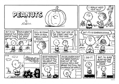 Great Pumpkin BW Comic