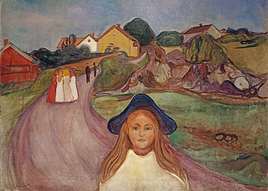 Road in Aasgaardstrand