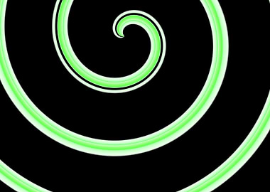 abstract green spiral