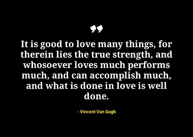 Vincent Van Gogh quotes