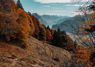 Autumn Valley Switzerland