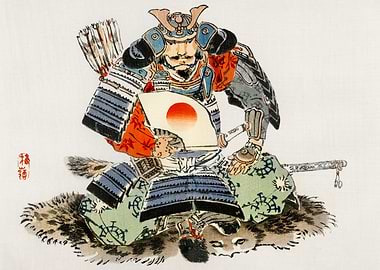 Samurai by Kono Bairei