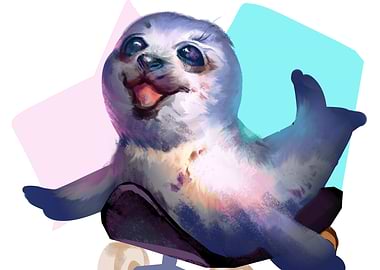Seal on a Skateboard