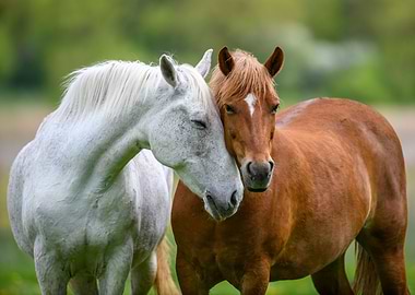 Two loves horses