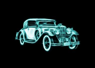 Classic Car cyan