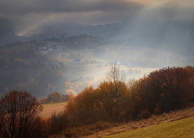 Autumn mountain landscape