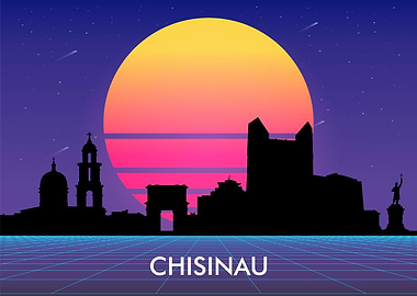 chisinau vaporwave city