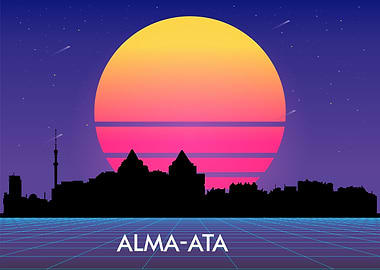 alma ata vaporwave city