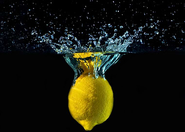 lemon in water