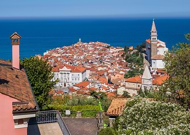 Town of Piran in Slovenia