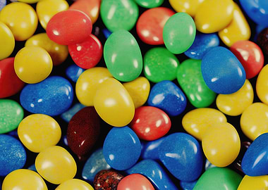 Stones colorful in a bowl