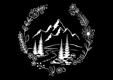 Flower Mountain Landscape