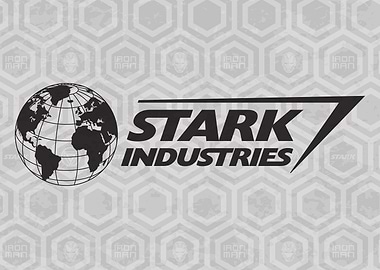 Custom Stark Industries Logo (Iron Man) Vinyl Stickers – 150mm Wide Pair – Any Color