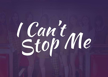 I Cant Stop Me Lettering
