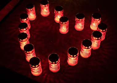 Heart Of Candle Lights