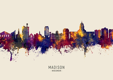 Madison Skyline Wisconsin
