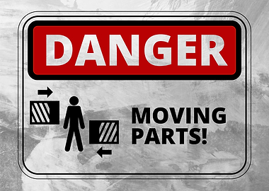 danger moving part