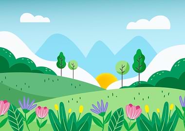 Beautiful Spring Landscape