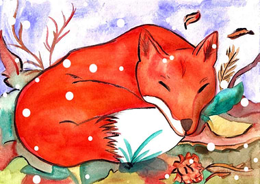 Sleeping Fox