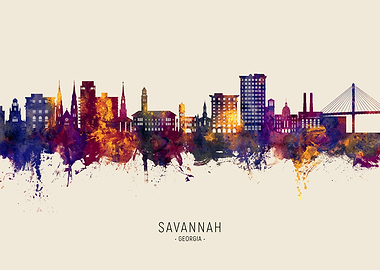 Savannah Skyline Georgia