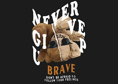 Brave Upside Down bear