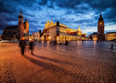 Krakow Main Square Skyline