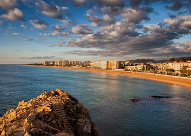 Blanes Sea Town At Sunrise