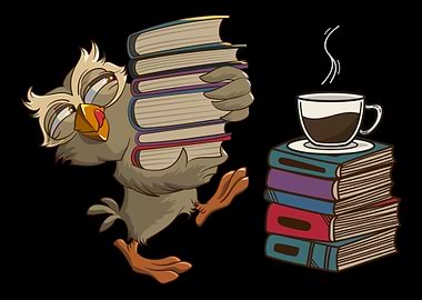 Coffee Owl Book Reading