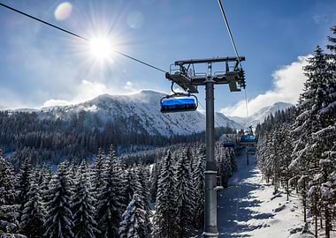 Perfect setting for skiing