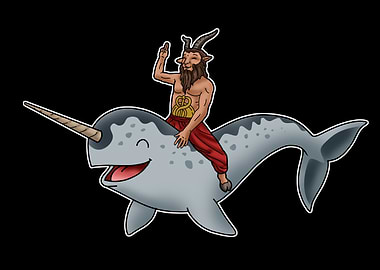 Satanism Narwhal Baphomet