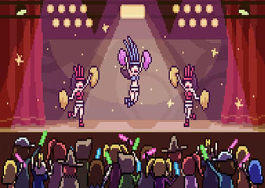 Pixel art dance