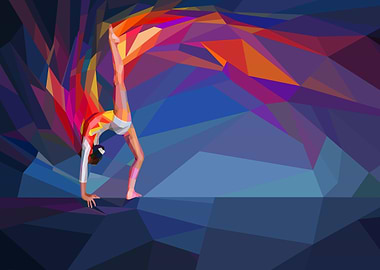Gymnastics Low Poly