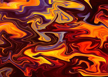 Fluid Gold and Red