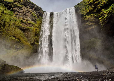 Rainbow Waterfall Iceland