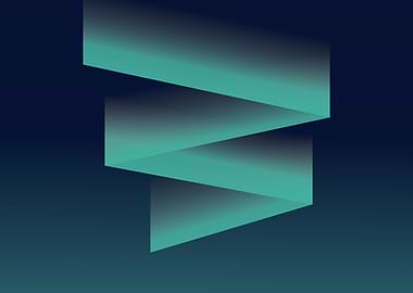 Abstract Shapes Green