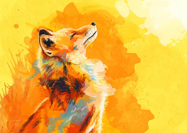 Blissful Light Fox